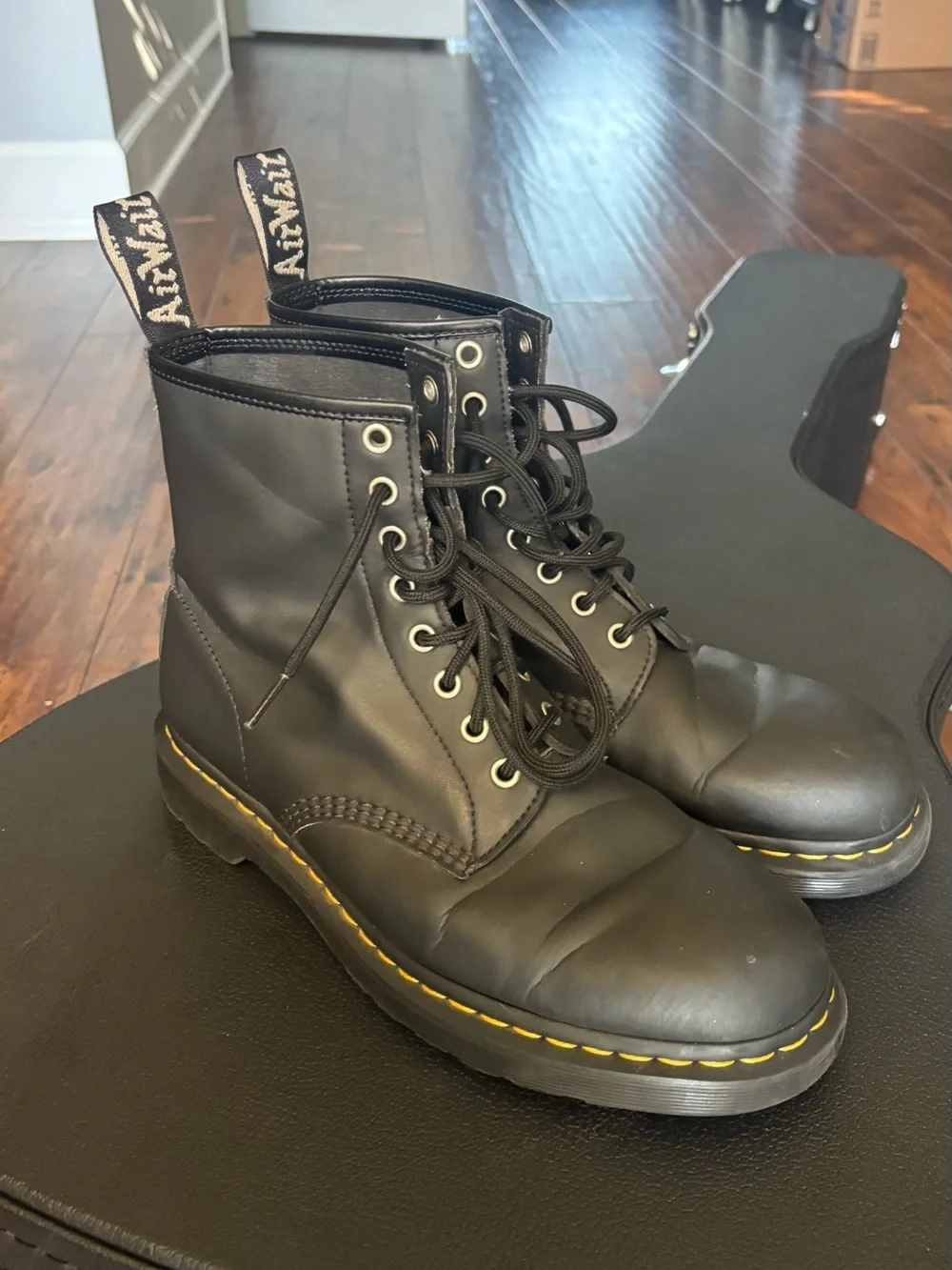 Dr. Martens 1460 Genix Nappa Reclaimed Leather Lace Up Boots